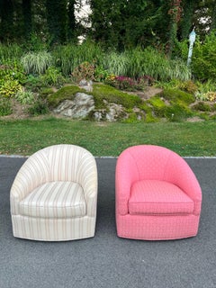 Pair of High End Custom Swivel Chairs