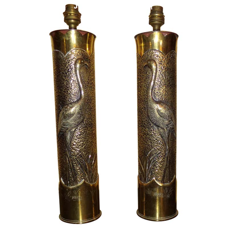 Pair of High Quality Signed Trench Art Shell Cases, circa 1917 For Sale ...