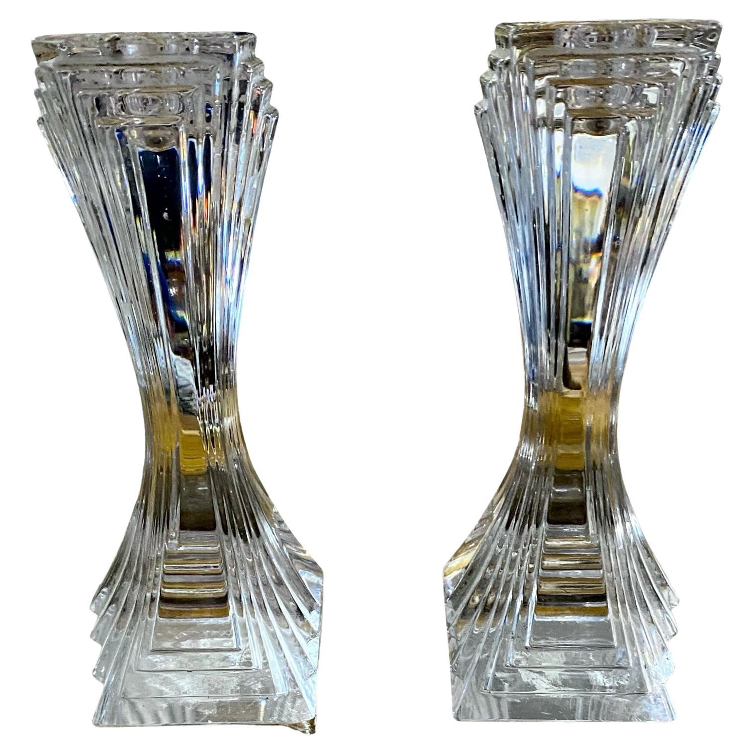 Pair of 24% Lead Crystal 7