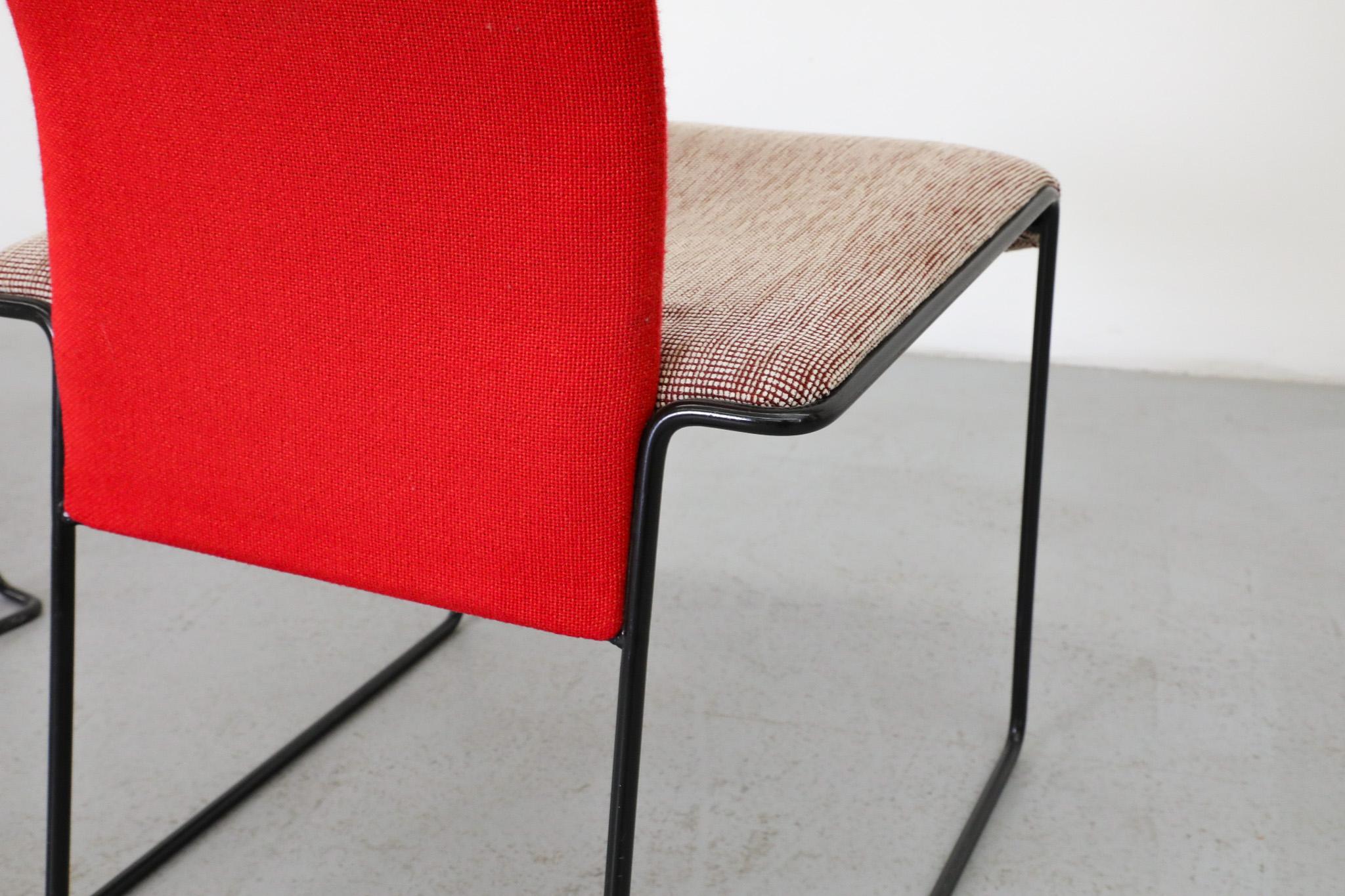 Paire de chaises à haut dossier par Walter Antonis pour Hennie de Jong, 1980 en vente 7