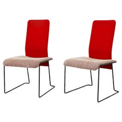 Pair of Highback Chairs by Walter Antonis for Hennie de Jong, 1980
