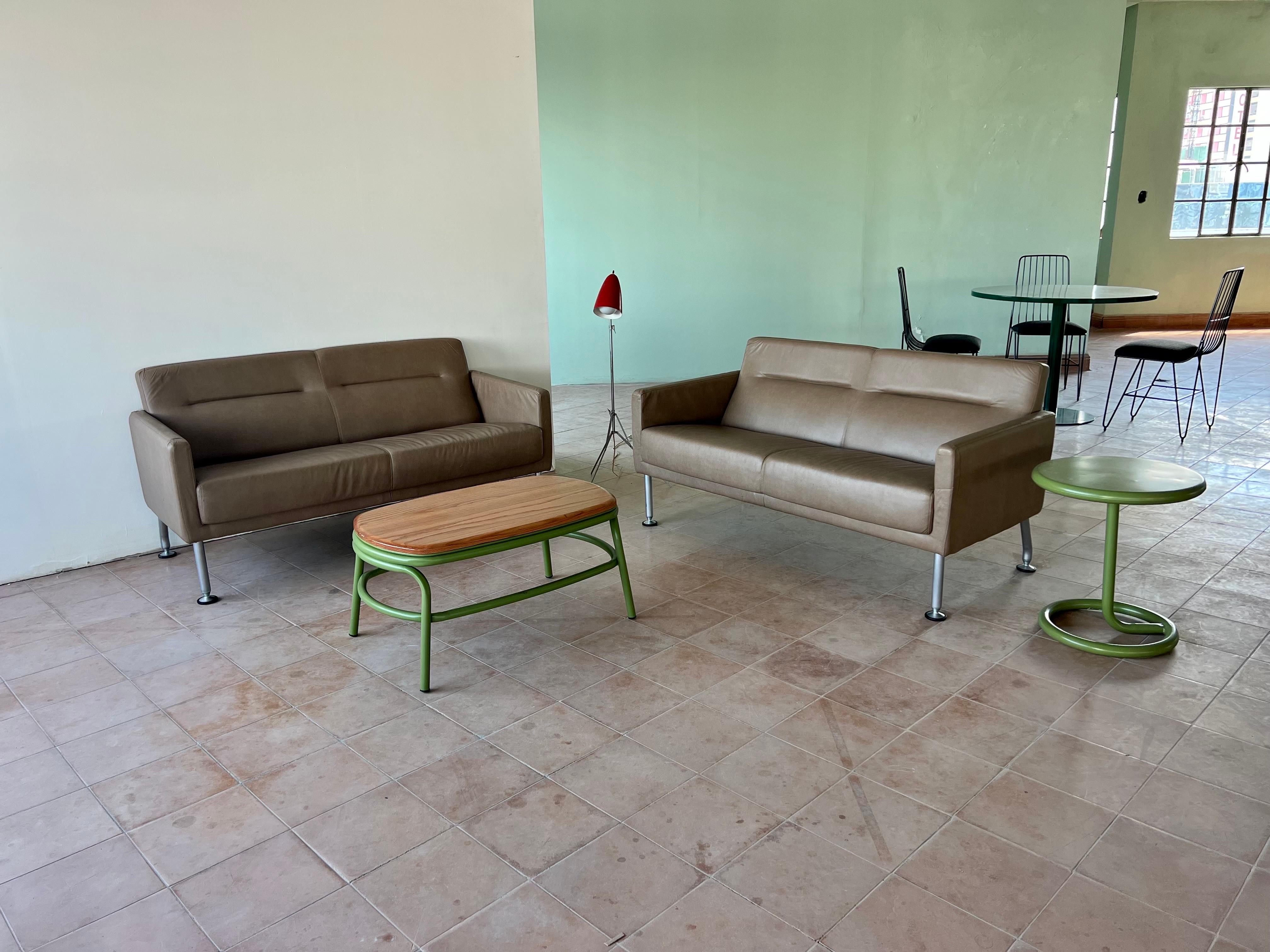 Pair of Highback-Sidewalk Two-Seat Sofa by Brayton International For Sale 2