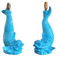 Pair Of Highly Collectible Mid-Century Casa Pupo Dolphin Table Lamps Pair Of Highly Collectible Mid-Century Casa Pupo Dolphin Table Lamps