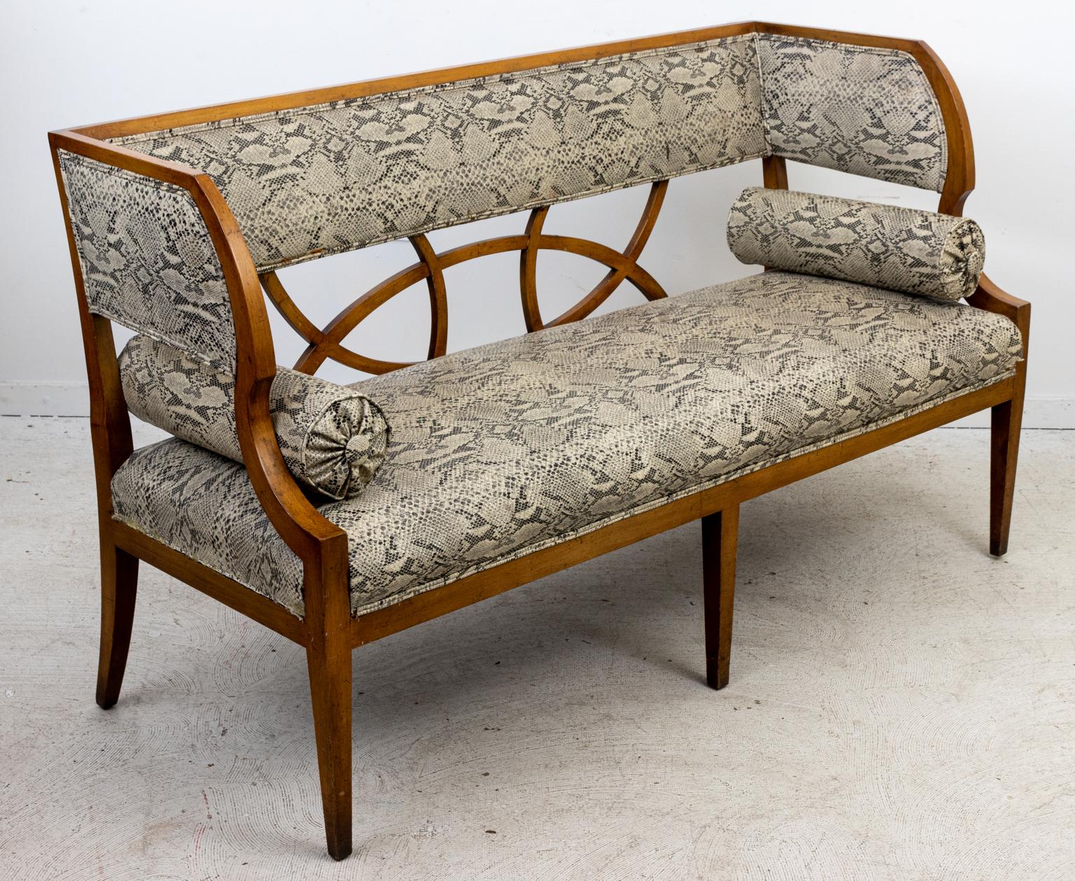 Pair of Highly Stylized Settees 5