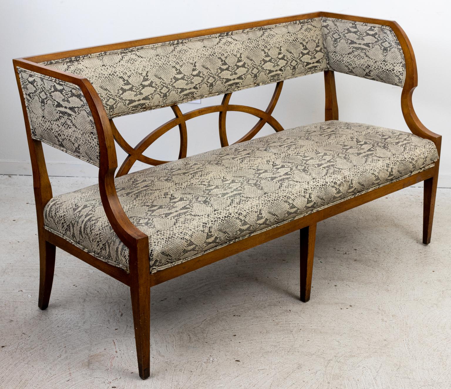 19th Century Pair of Highly Stylized Settees