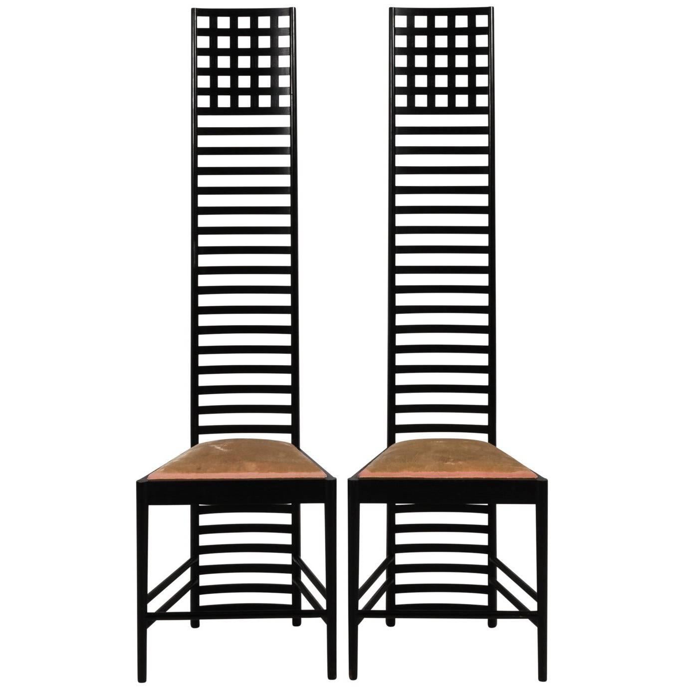Pair of Hill House Ladder-Back Chairs, circa 1980