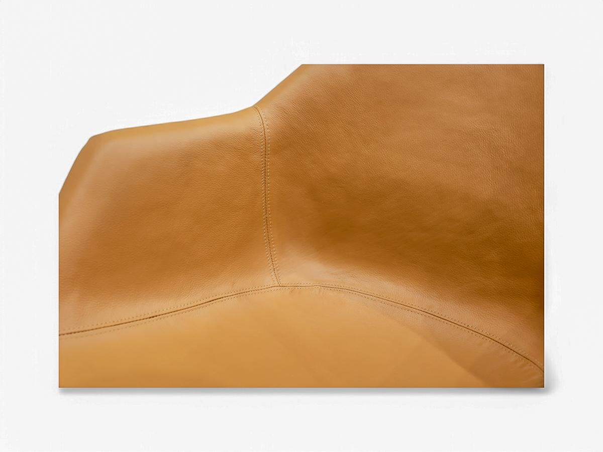 Pair of “Hillie” armchairs in Leather & Metal by Robin Day for L’Atelier, 1960s For Sale 1