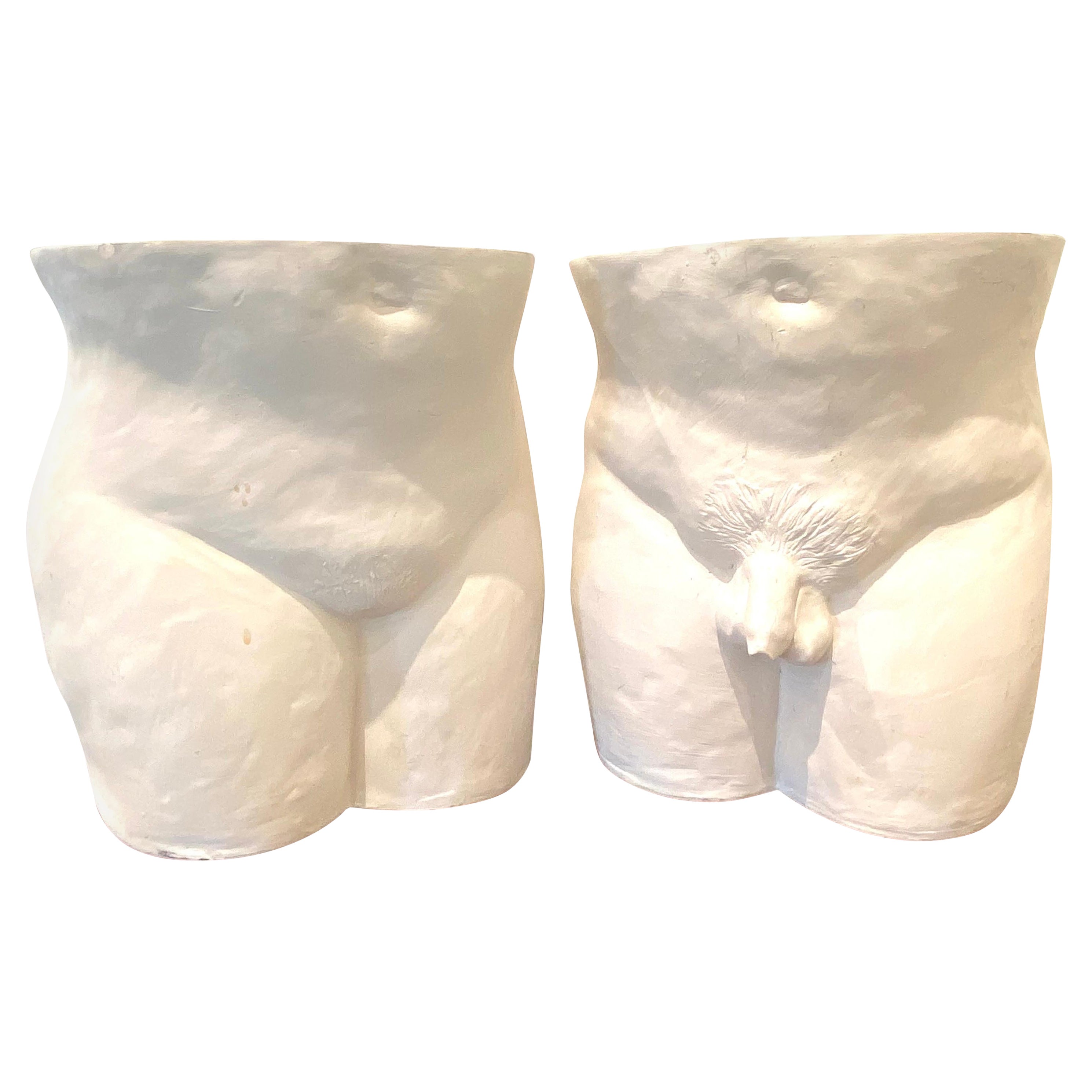 Paire de jardinières His and Her Planters / Adam and Eve en vente