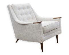 Pair Of His And Hers Tufted Accent Chairs Pearsall Style