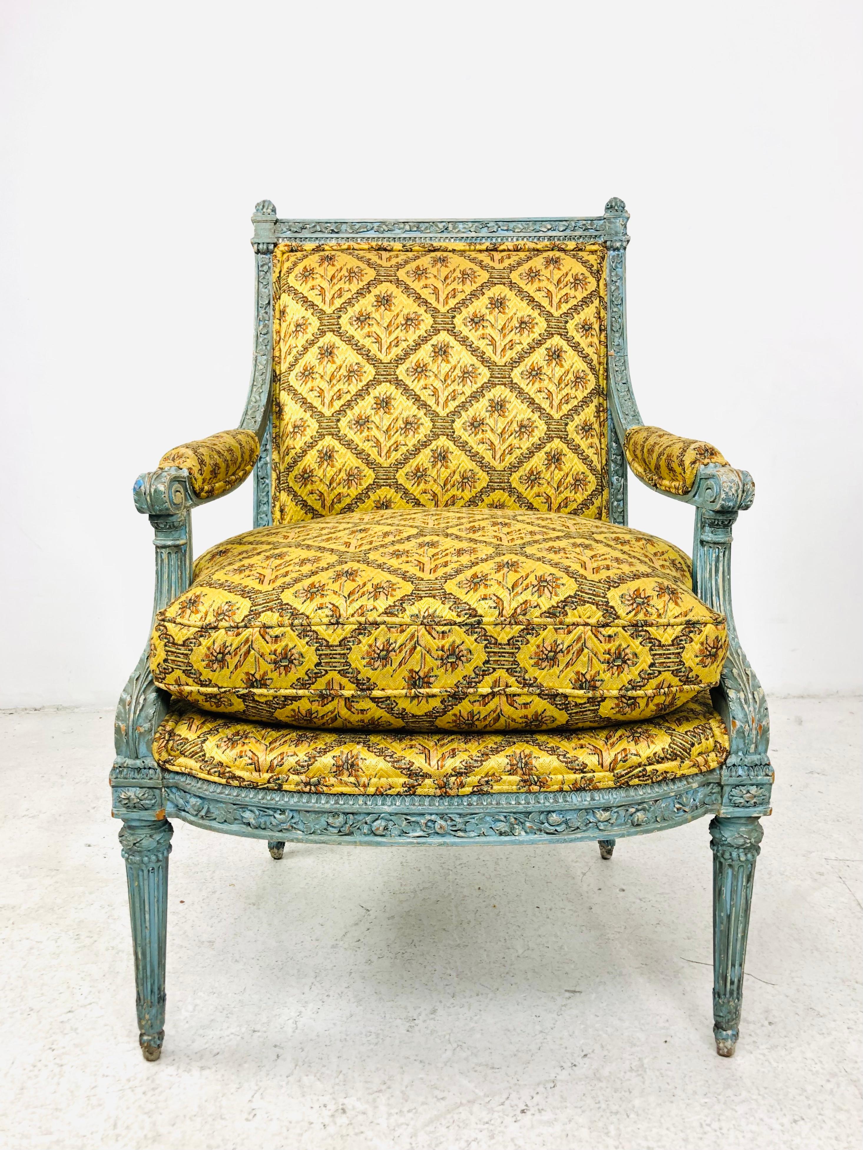 Paar französische Loungesessel für Sie und Ihn (Französische Provence) im Angebot