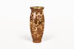 Pair of Hispano-Moresque Copper Lustre Honey Pots, XVII Century, Spain