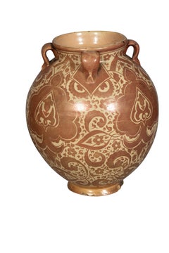 Pair Of Hispano Moresque Pottery Vases