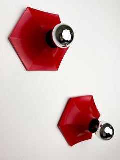 Pair of Hoffmeister Space-Age Wall Lights, Germany, 1970s