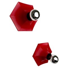Pair of Hoffmeister Space-Age Wall Lights, Germany, 1970s