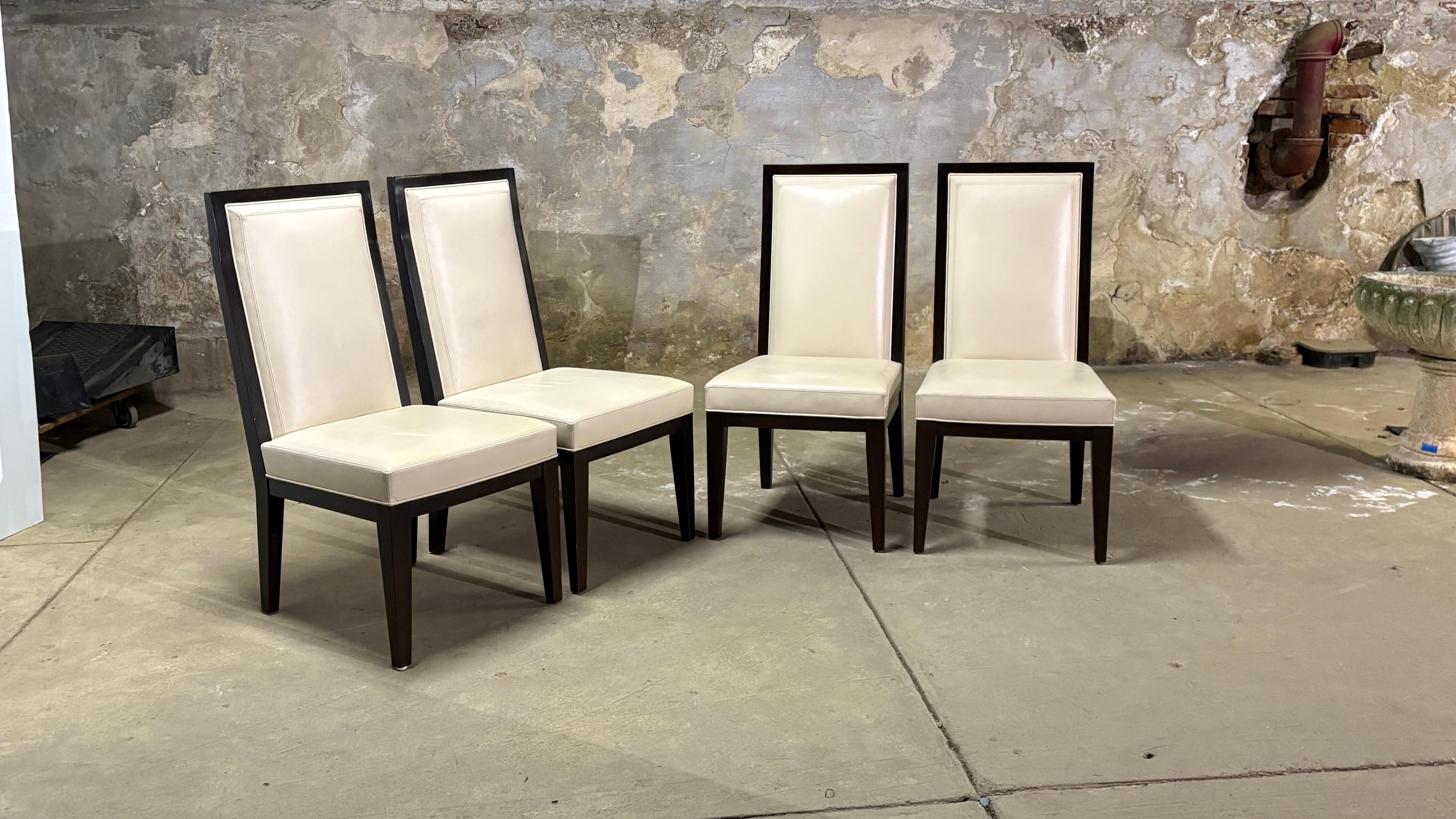 Set of 4 - Jean Michel Frank Chairs For Sale 3