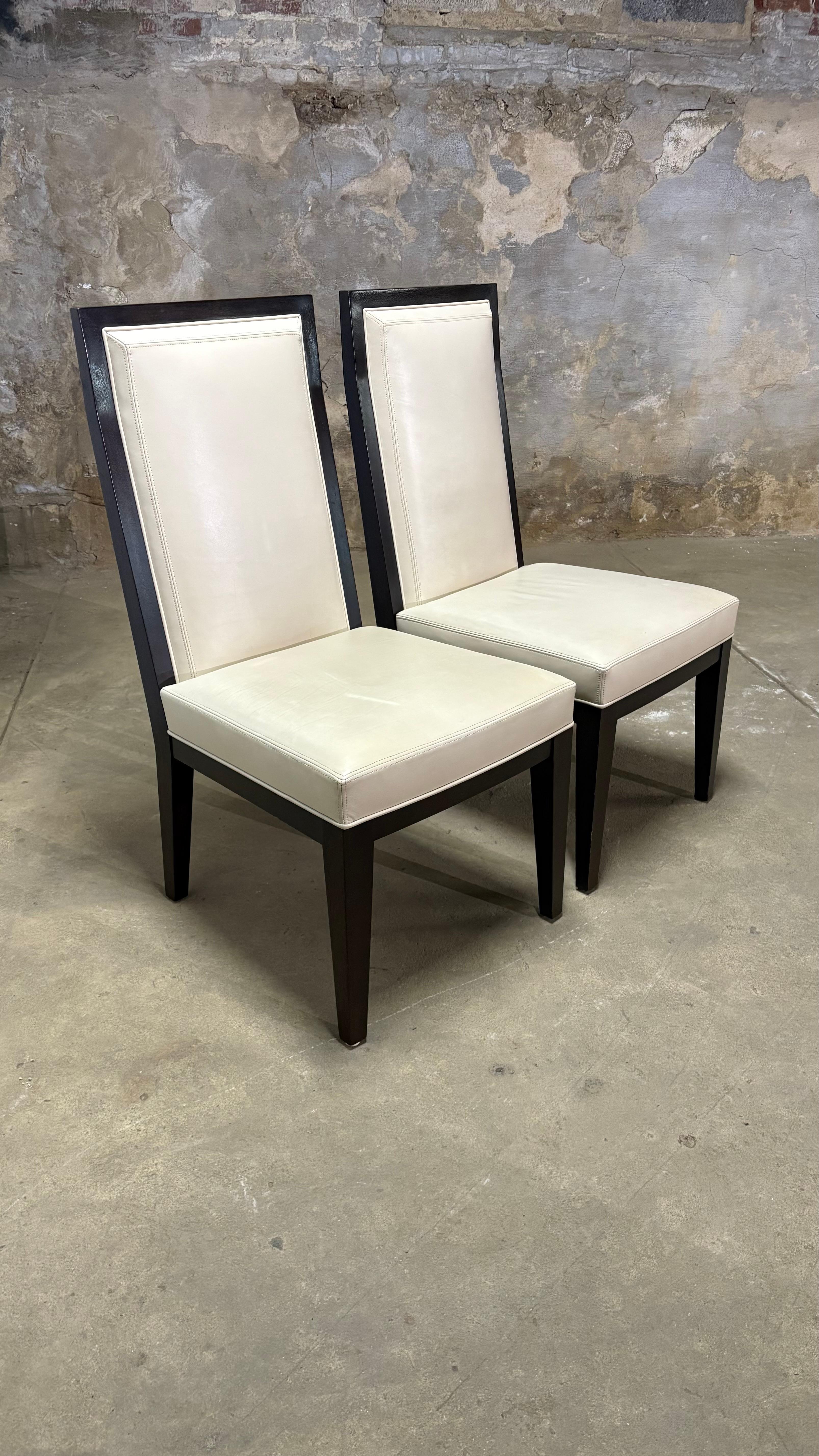 Set of 4 - Jean Michel Frank Chairs For Sale 4