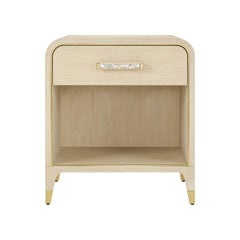 Pair of Hollywood Regency Bedside Tables - Light Finish