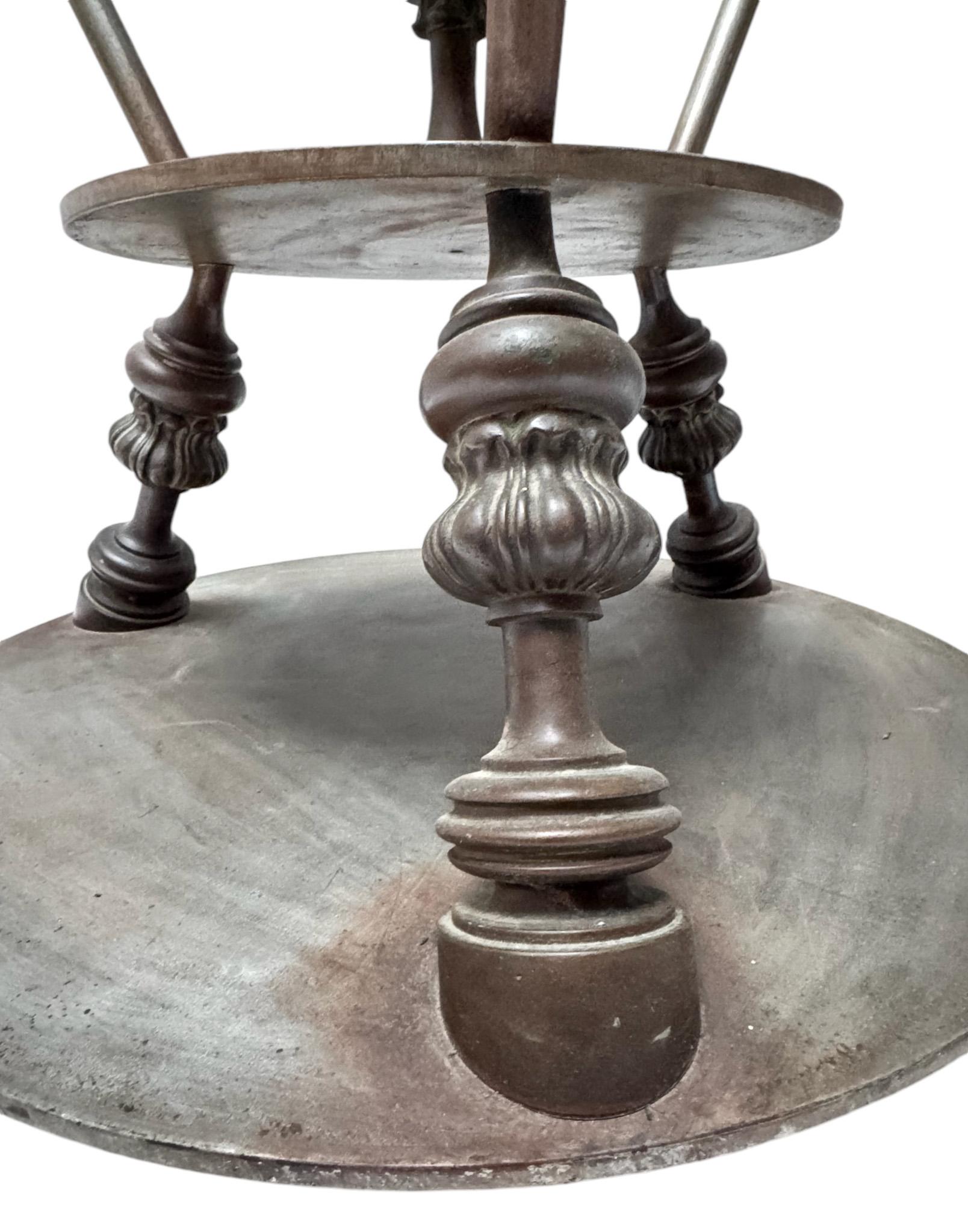 Pair of Hollywood Regency Center Tables with Glass Tops, 1980s For Sale 1