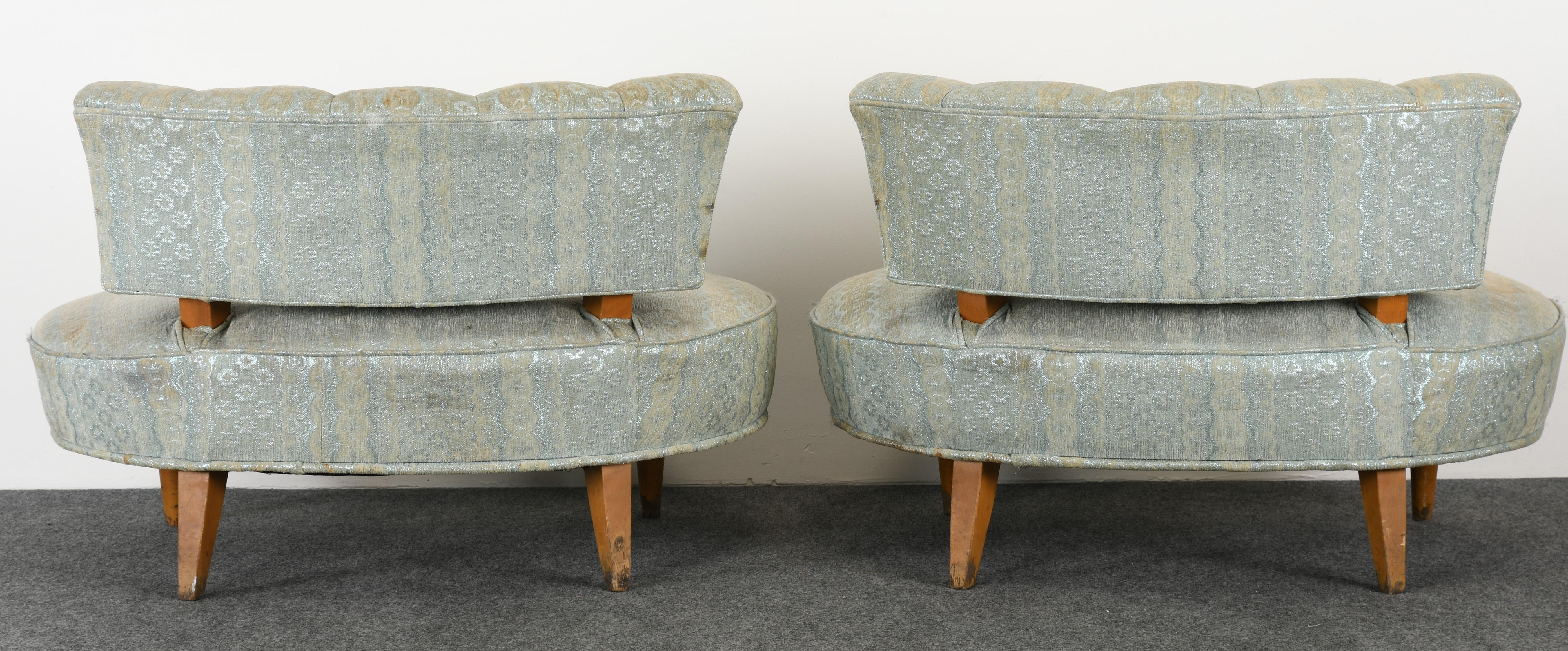 Pair of Hollywood Regency Chairs, 1940s 5