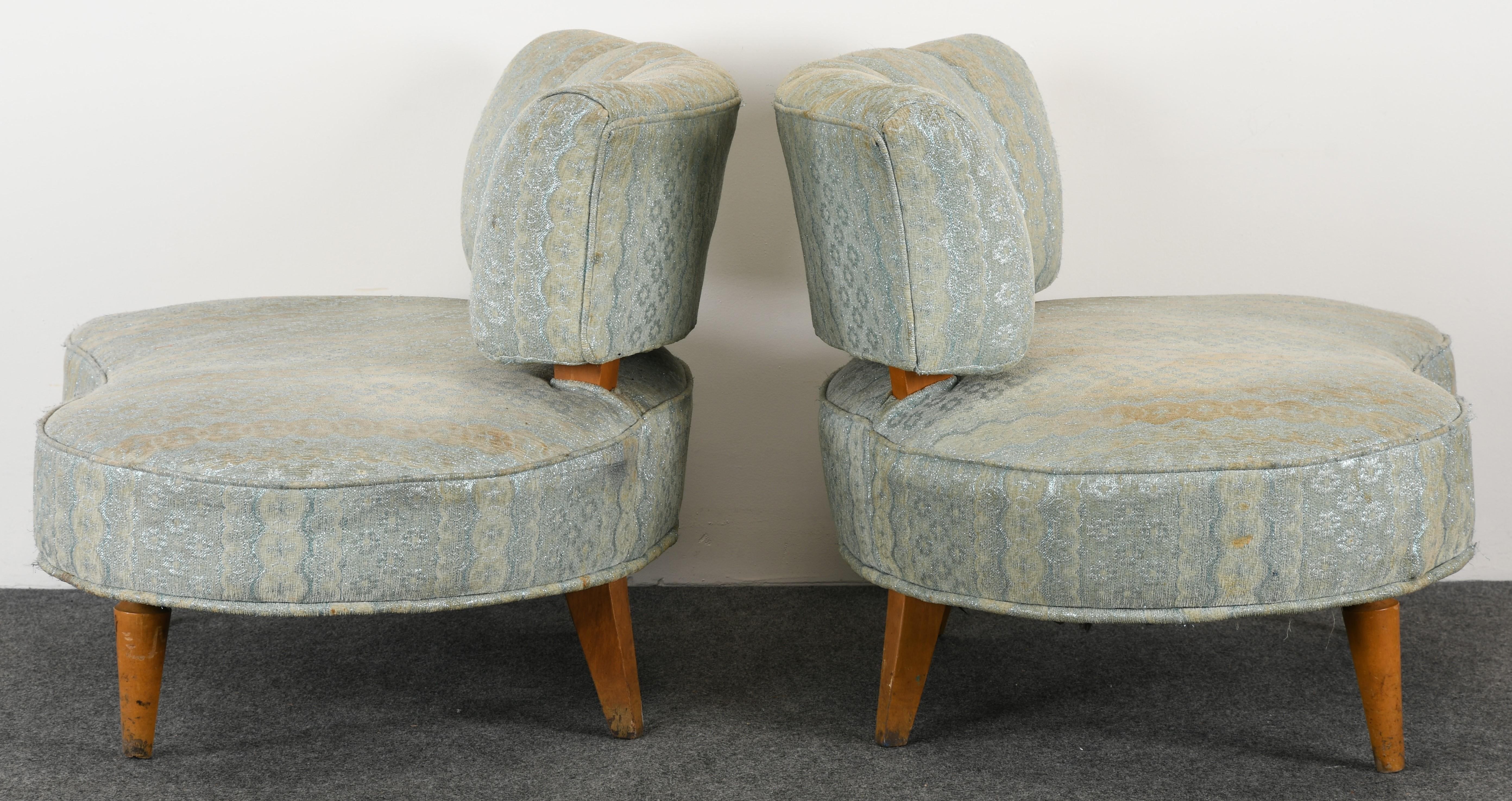 Pair of Hollywood Regency Chairs, 1940s 6