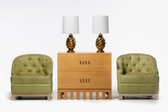 Pair of Hollywood Regency Club Chairs from the Viceroy Miami