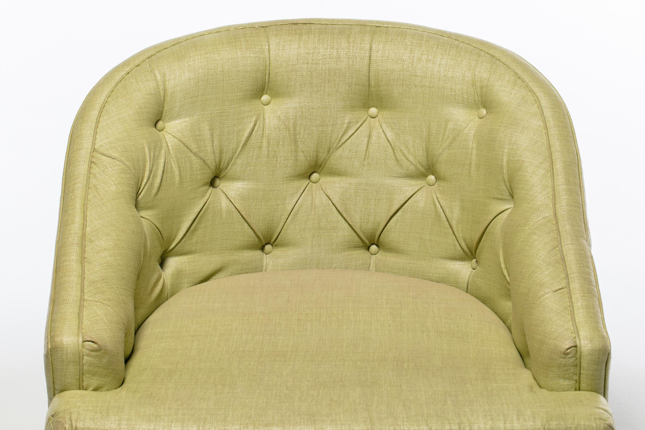 Tissu d'ameublement Paire de fauteuils club Hollywood Regency du Viceroy Miami en vente