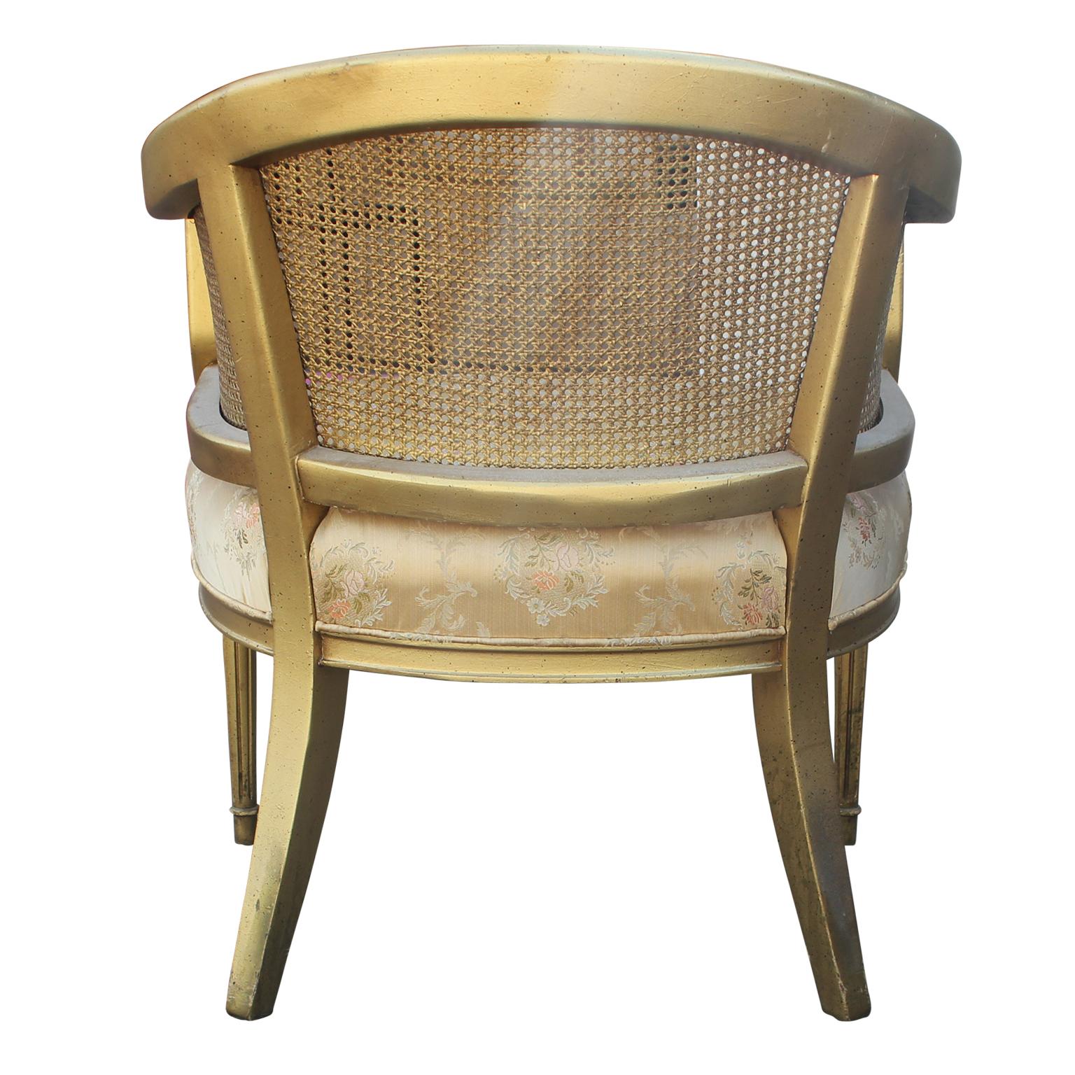 hollywood regency cane chair
