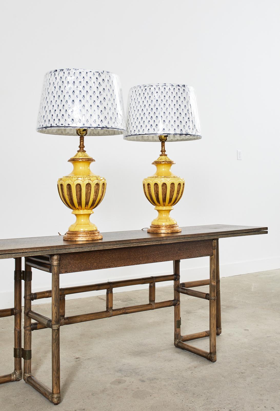 Pair of Hollywood Regency Lamps by Nardini Studio of California For Sale 5