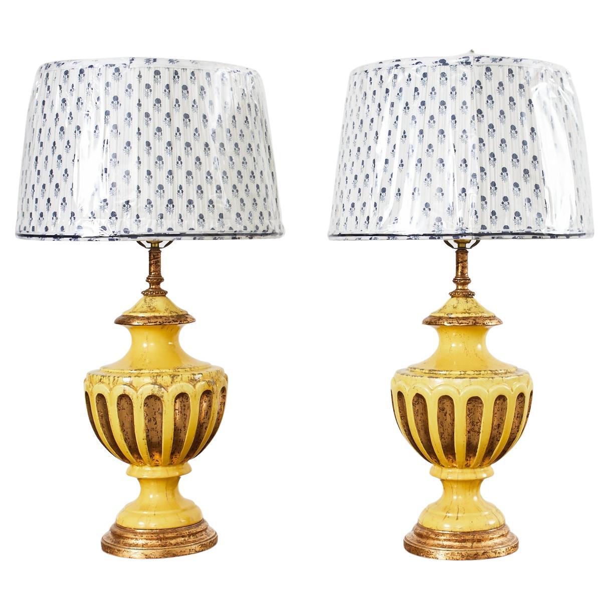 Pair of Hollywood Regency Lamps by Nardini Studio of California For Sale