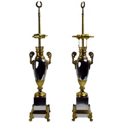 Pair of Hollywood Regency Lamps by Tyndale