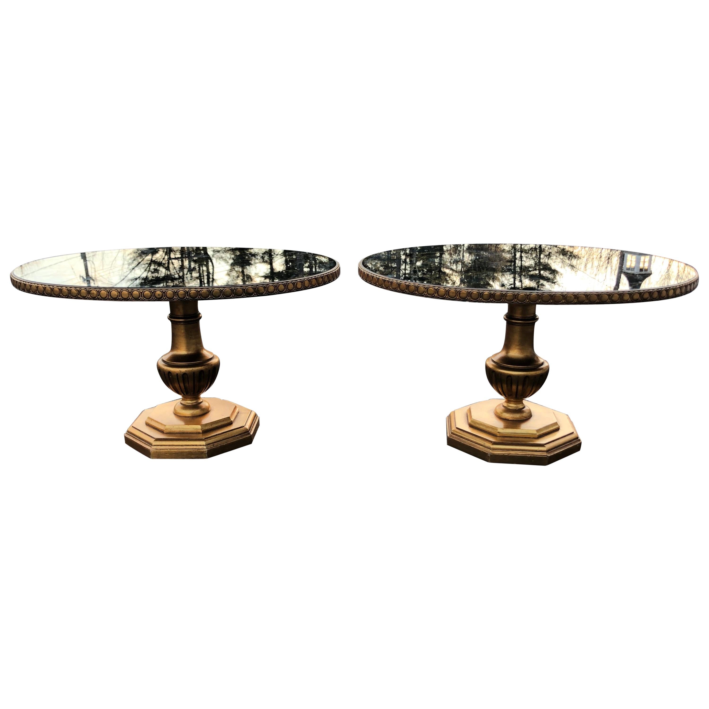 Pair of LaBarge Hollywood Regency Side / End Tables at 1stDibs