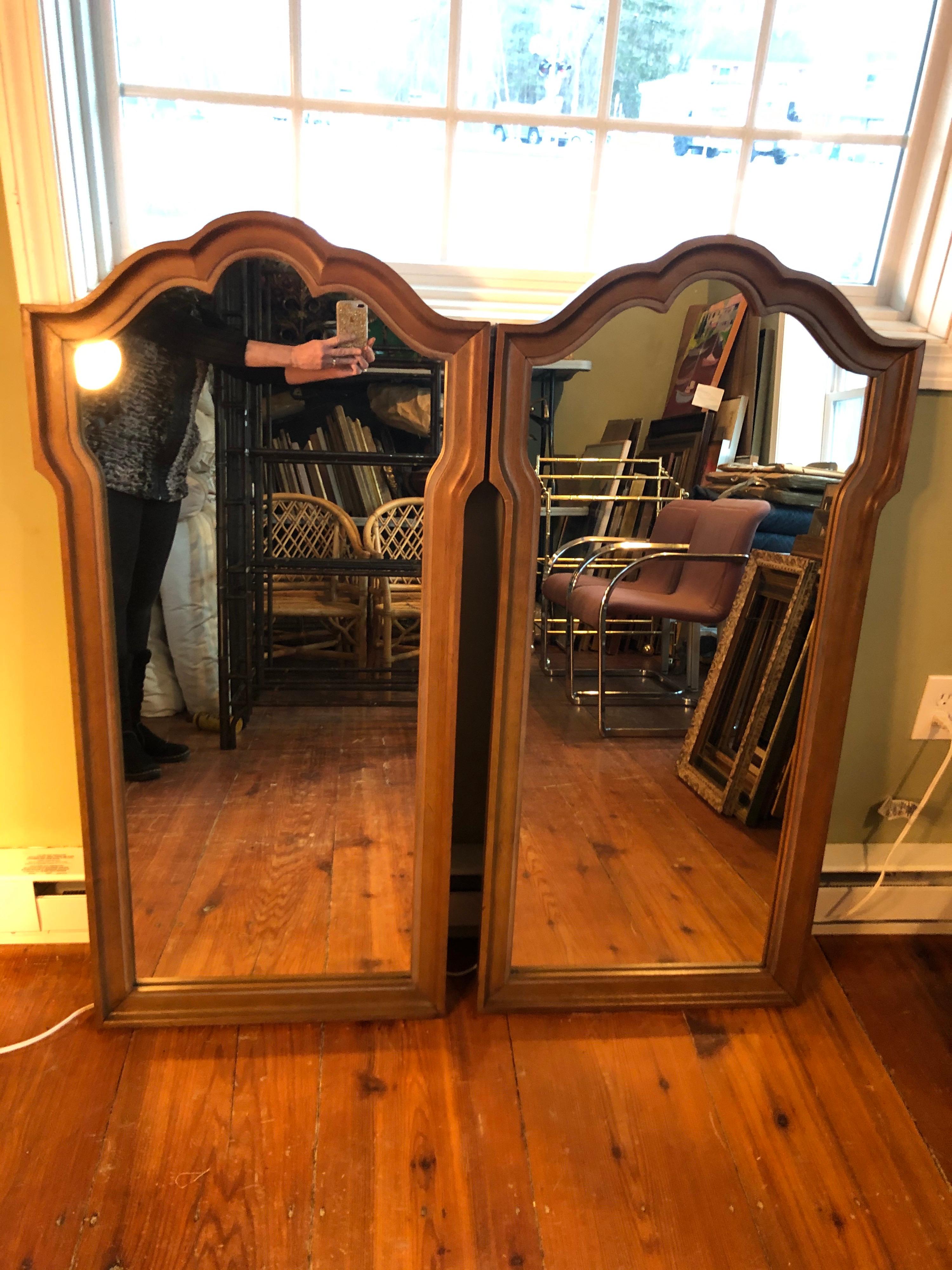 Pair of Hollywood Regency Mirrors For Sale 5