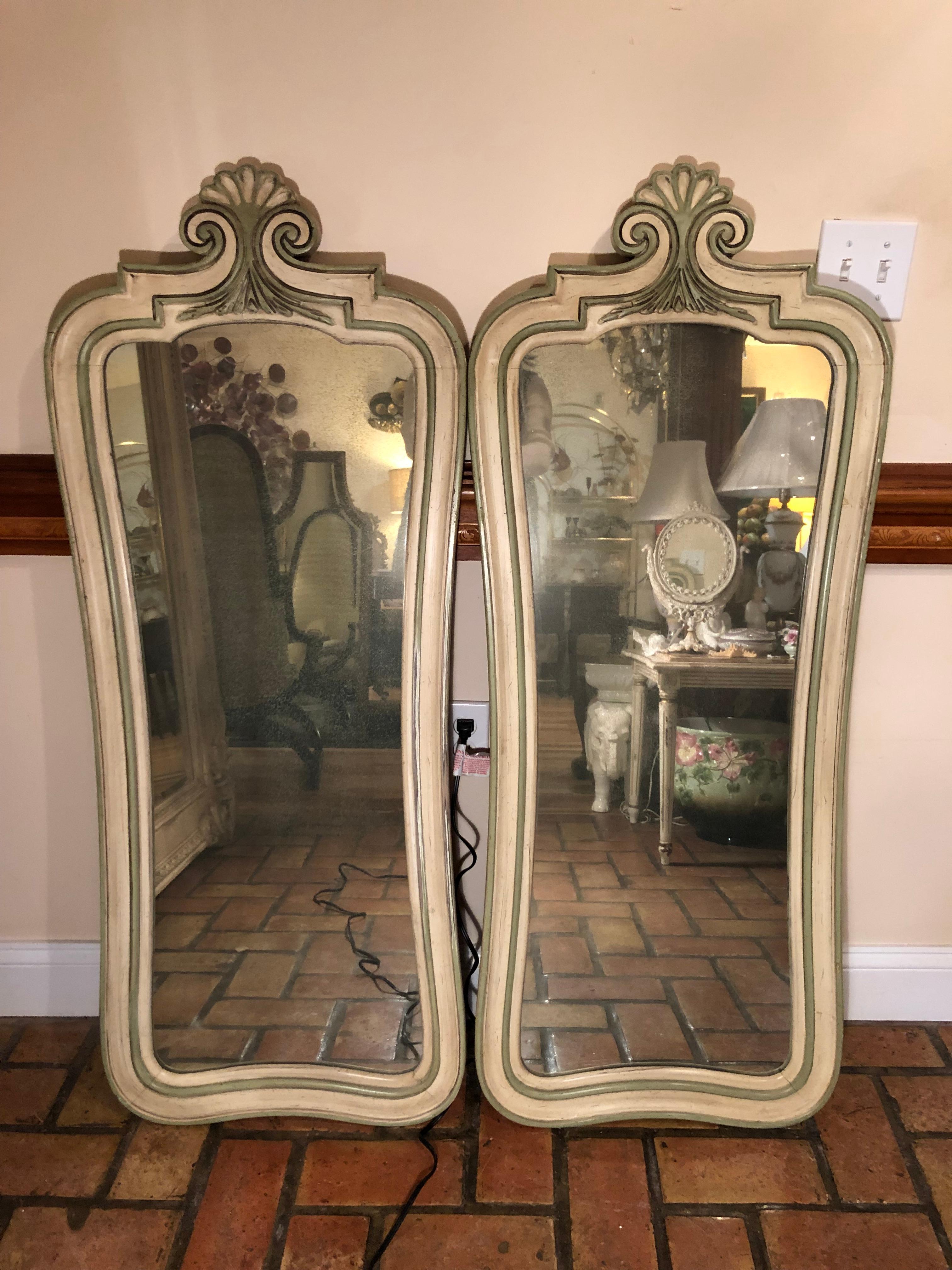 Pair of Hollywood Regency Mirrors 7