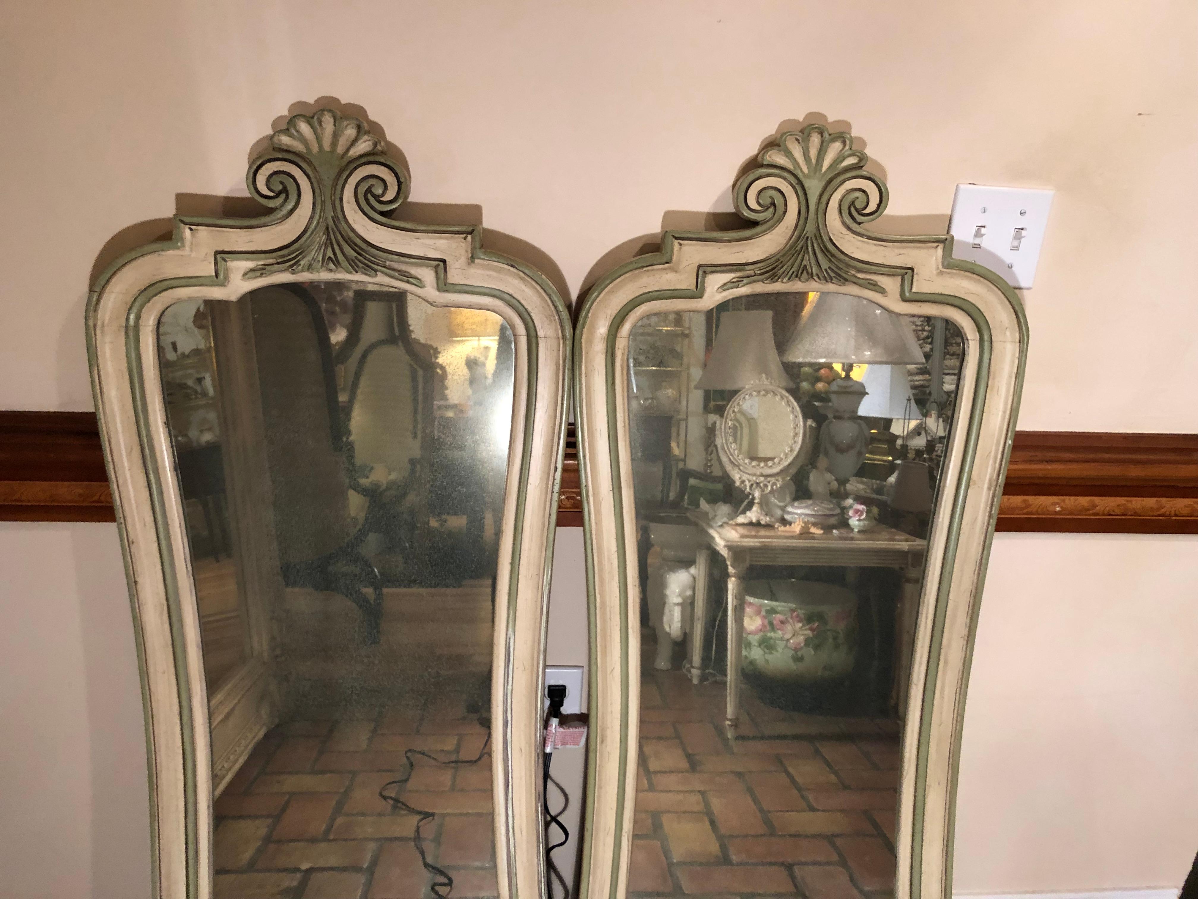 Pair of Hollywood Regency Mirrors 8