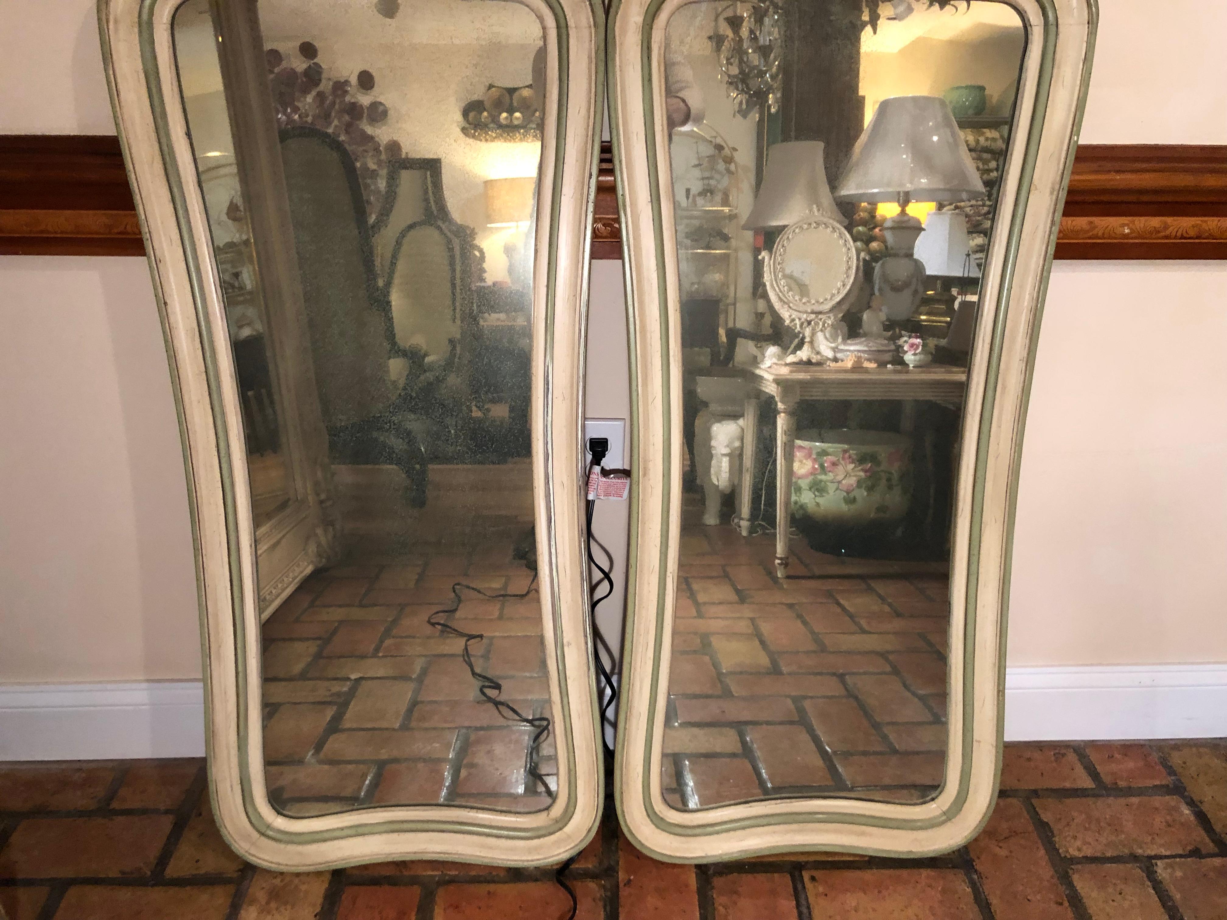 Pair of Hollywood Regency Mirrors 9