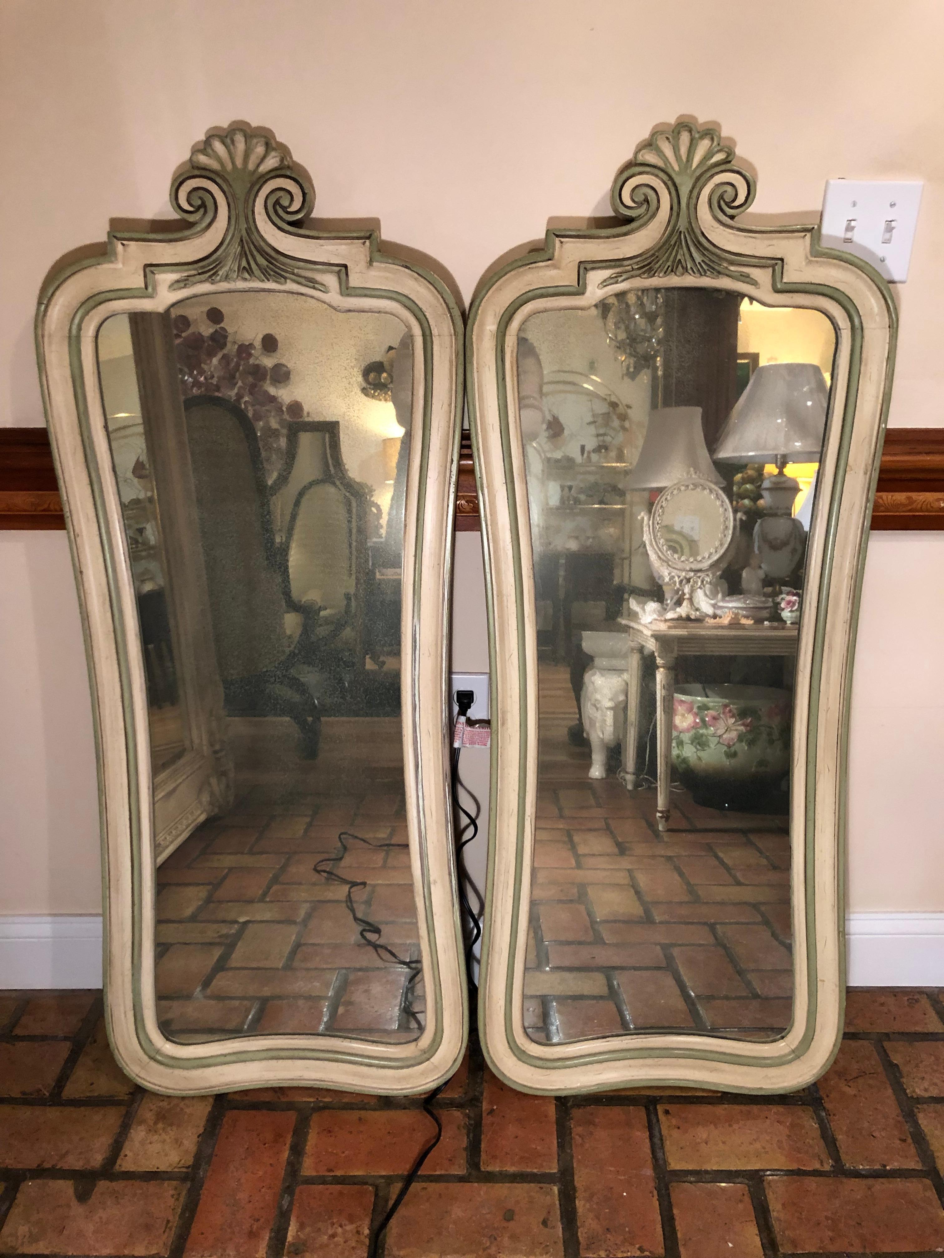 Pair of Hollywood Regency Mirrors 13