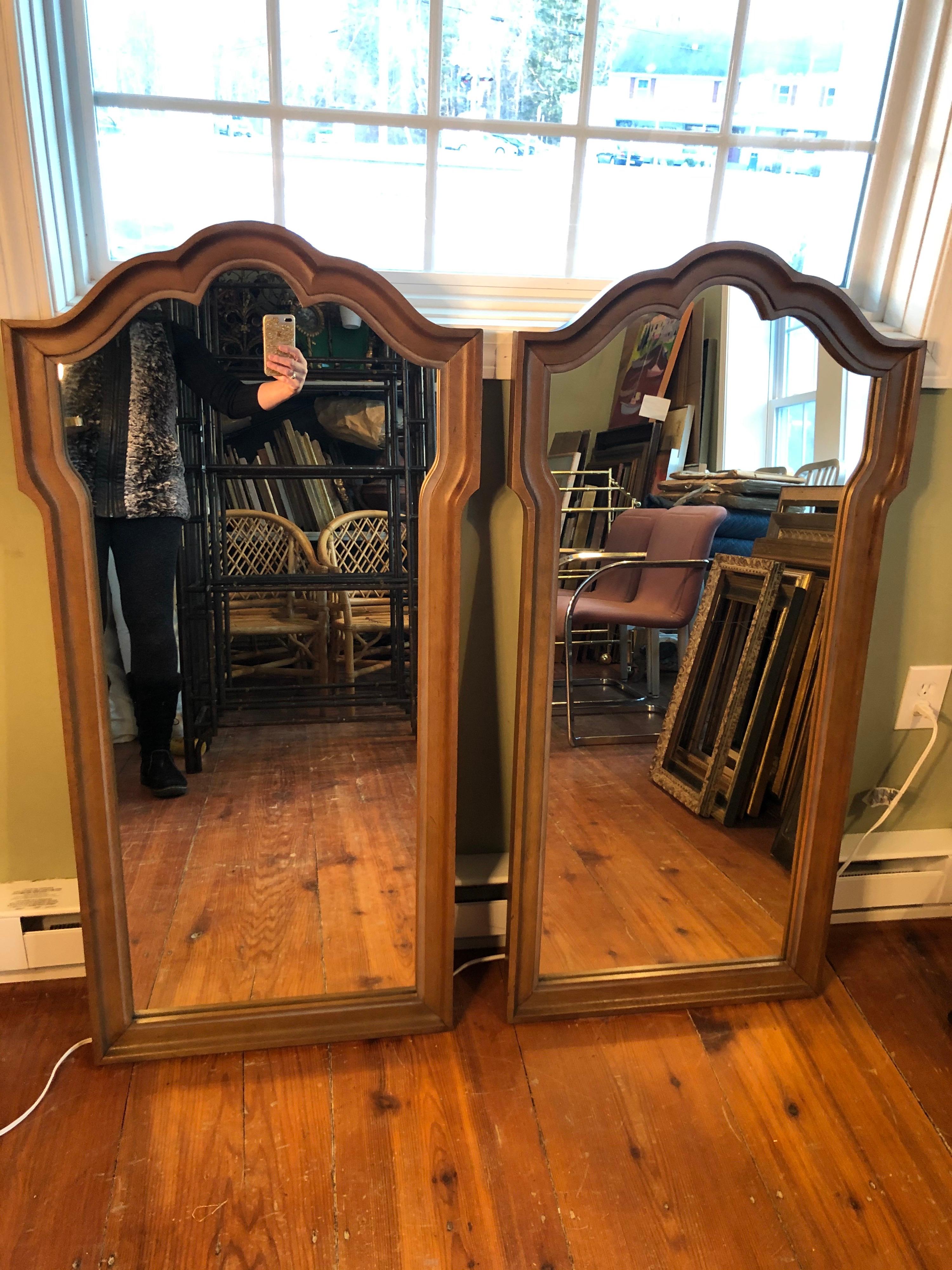 Pair of Hollywood Regency Mirrors In Good Condition For Sale In Redding, CT