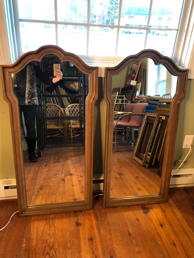 Pair of Hollywood Regency Mirrors For Sale at 1stDibs