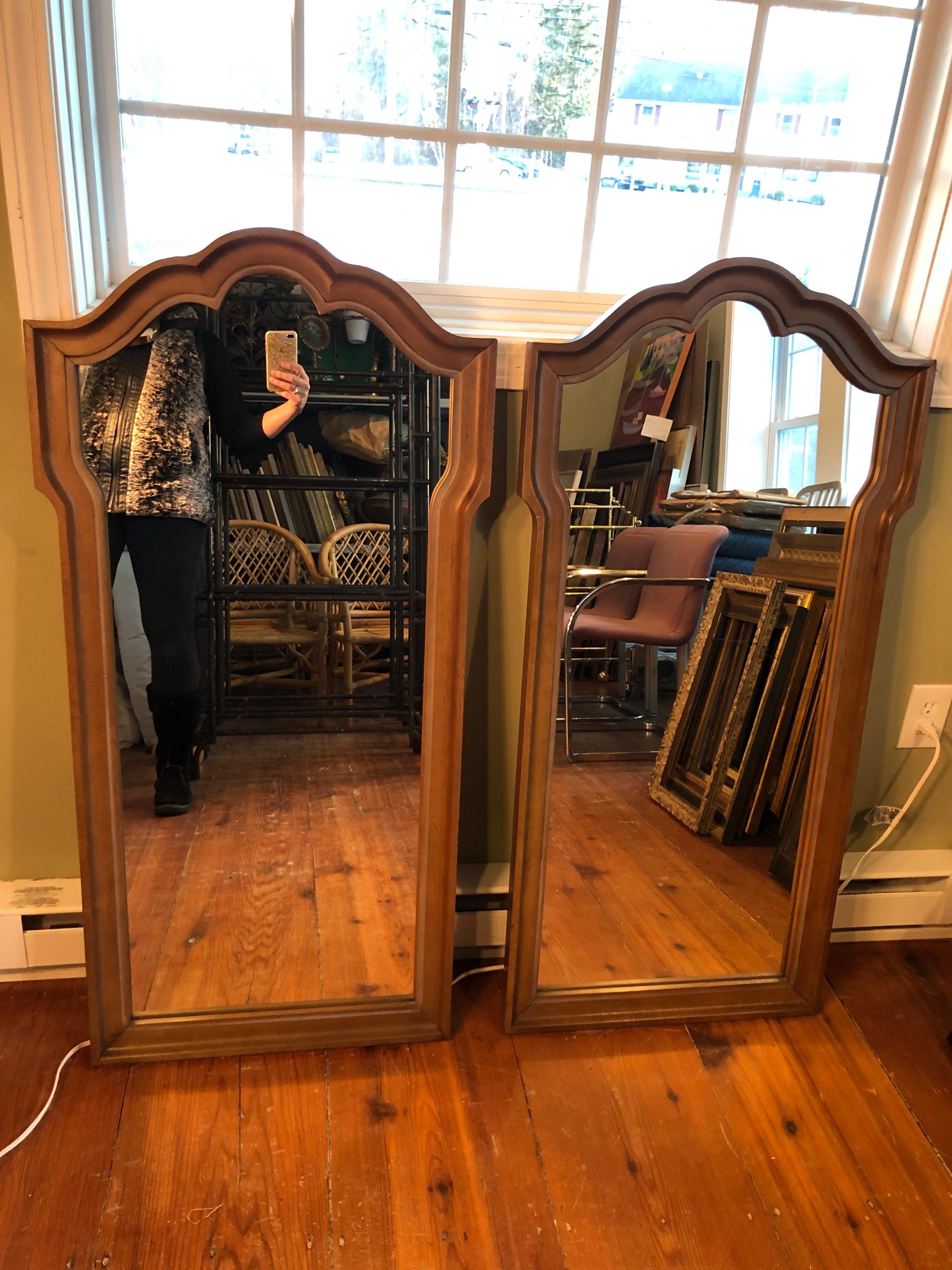 Pair of Hollywood Regency Mirrors For Sale 1