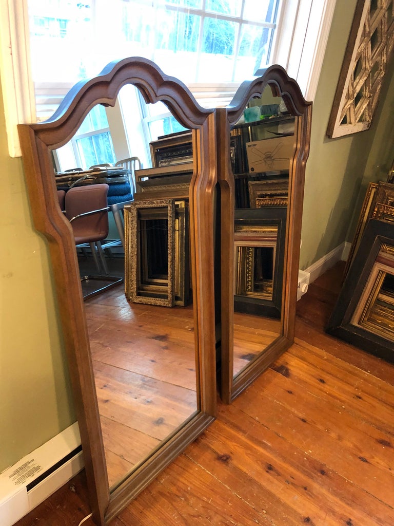 Pair of Hollywood Regency Mirrors For Sale at 1stDibs