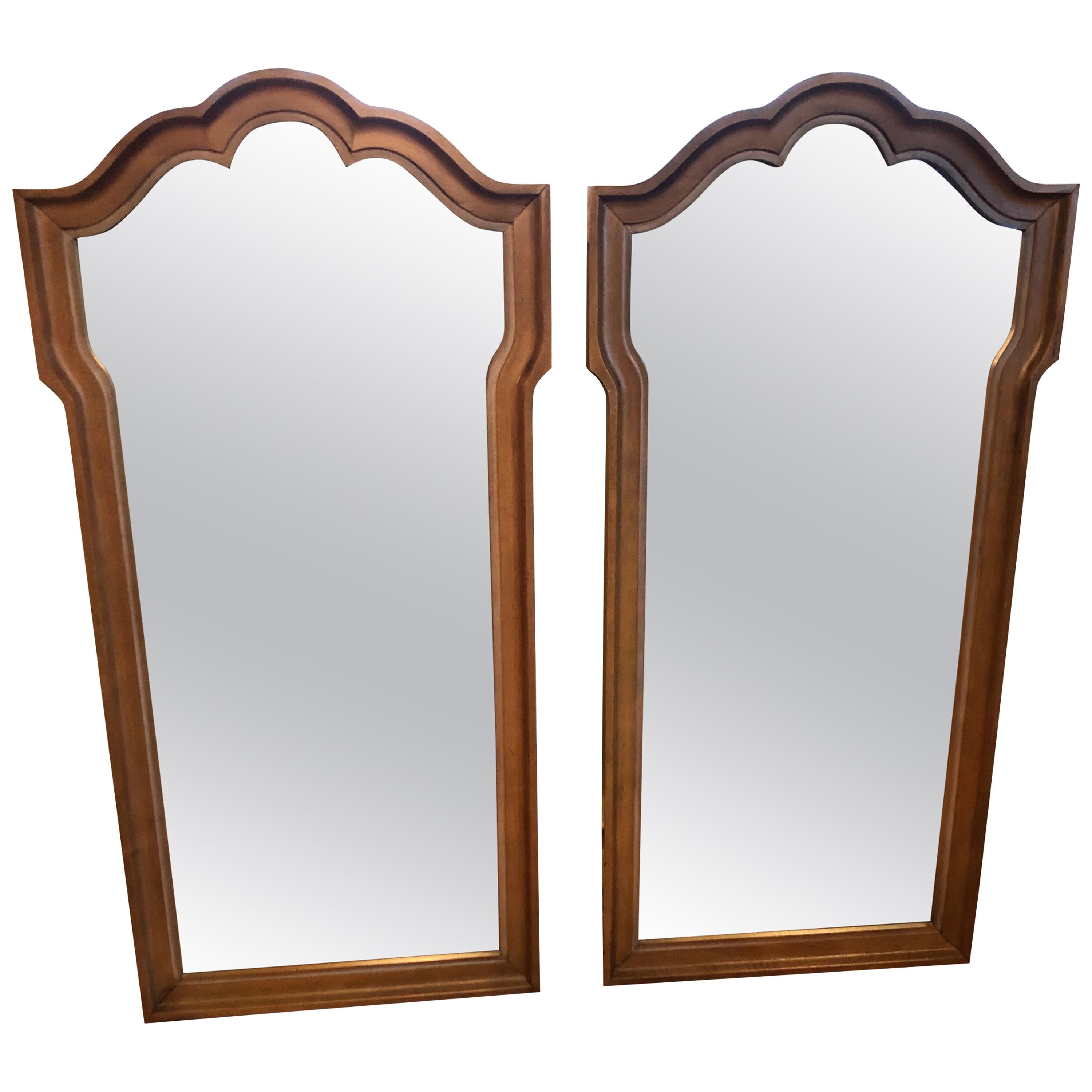 Pair of Hollywood Regency Mirrors For Sale