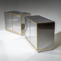 Pair of Hollywood Regency Sideboards, Italy, 1970s