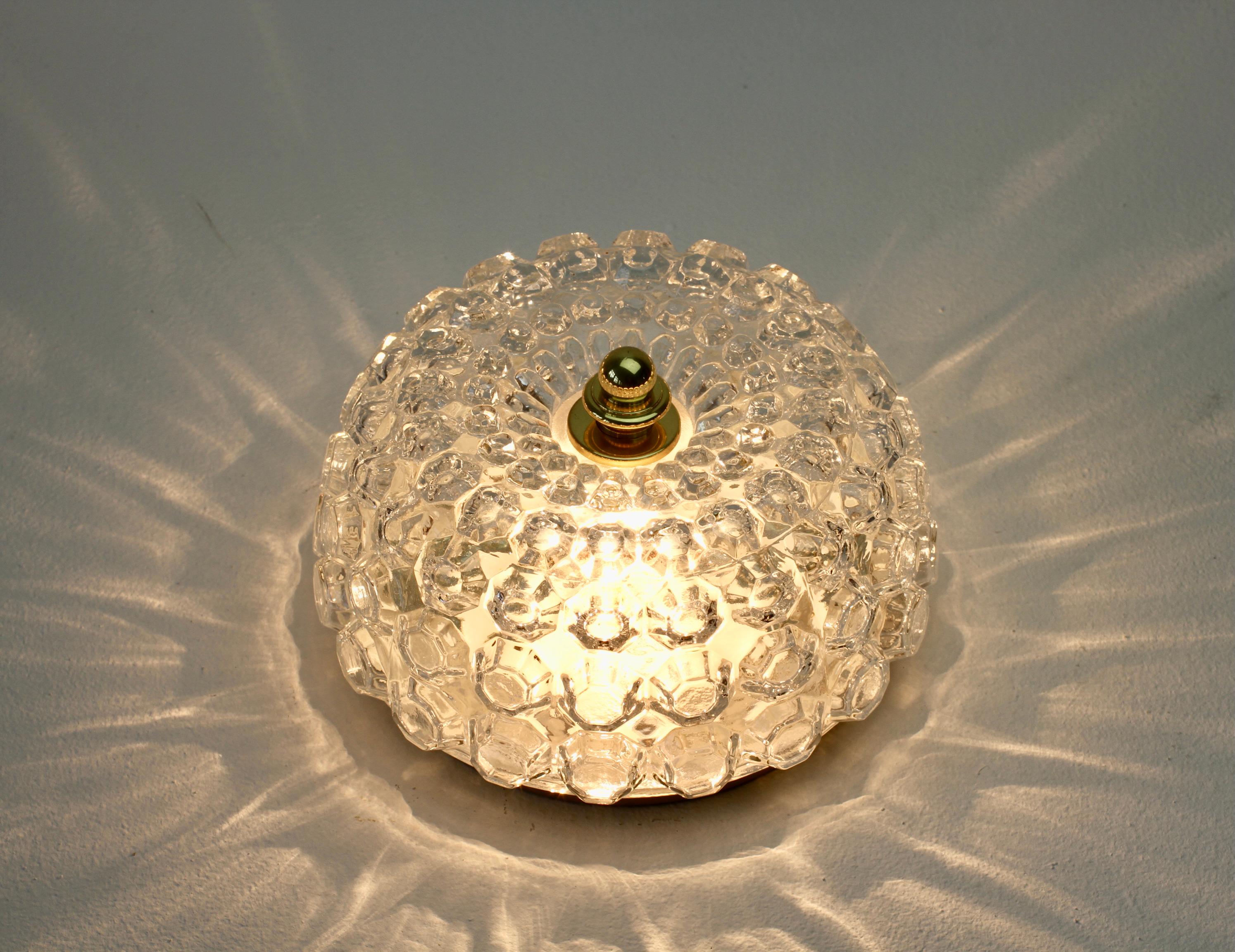 20th Century Pair of Hollywood Regency Style Flush Mount Lights by Helena Tynell for Limburg