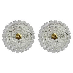 Pair of Hollywood Regency Style Flush Mount Lights by Helena Tynell for Limburg