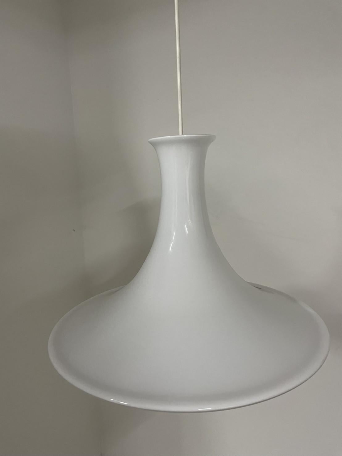 Pair of Holmegaard Hanging Lamps by Michael Bang, 1970 For Sale 8