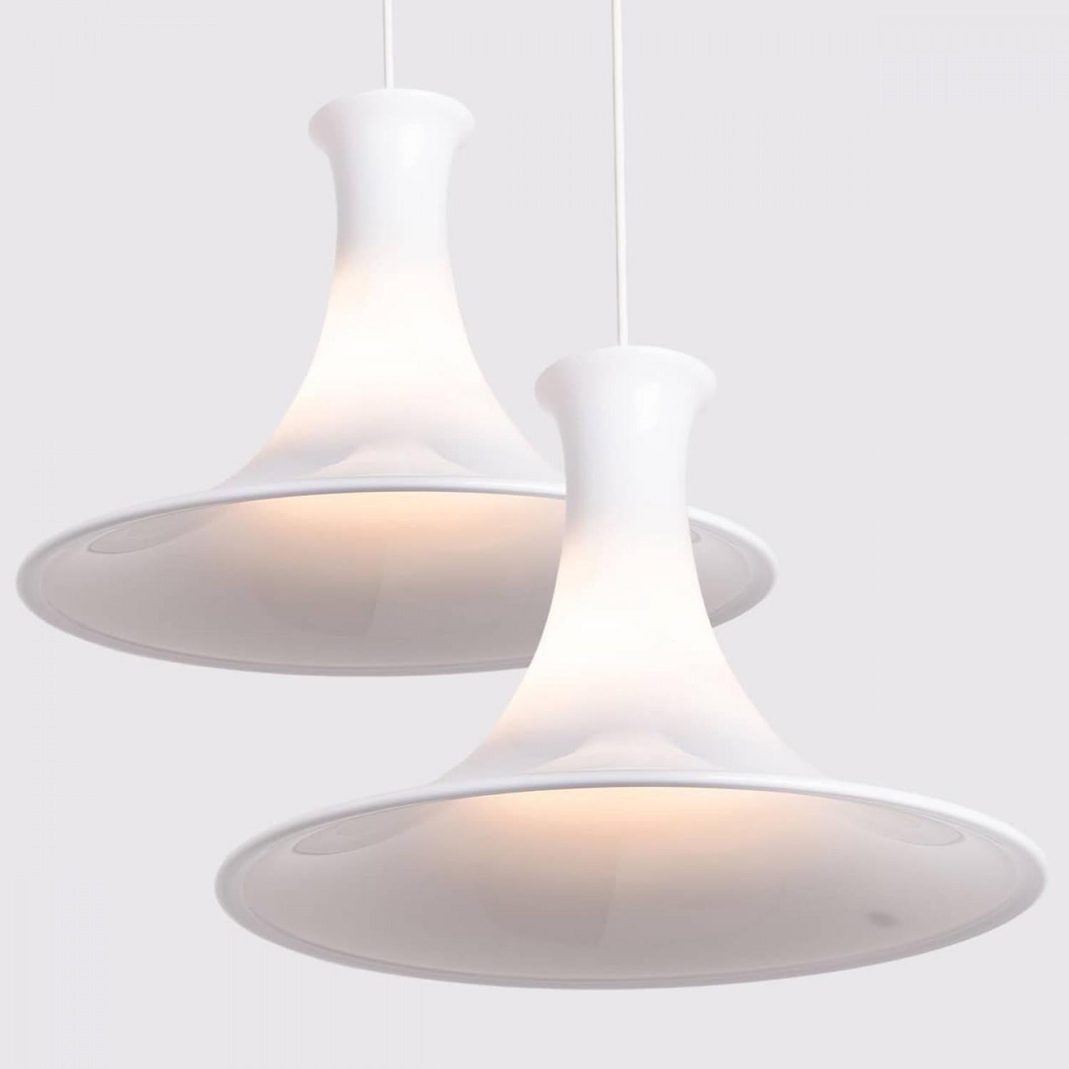 Pair of Holmegaard Hanging Lamps by Michael Bang, 1970 For Sale 9