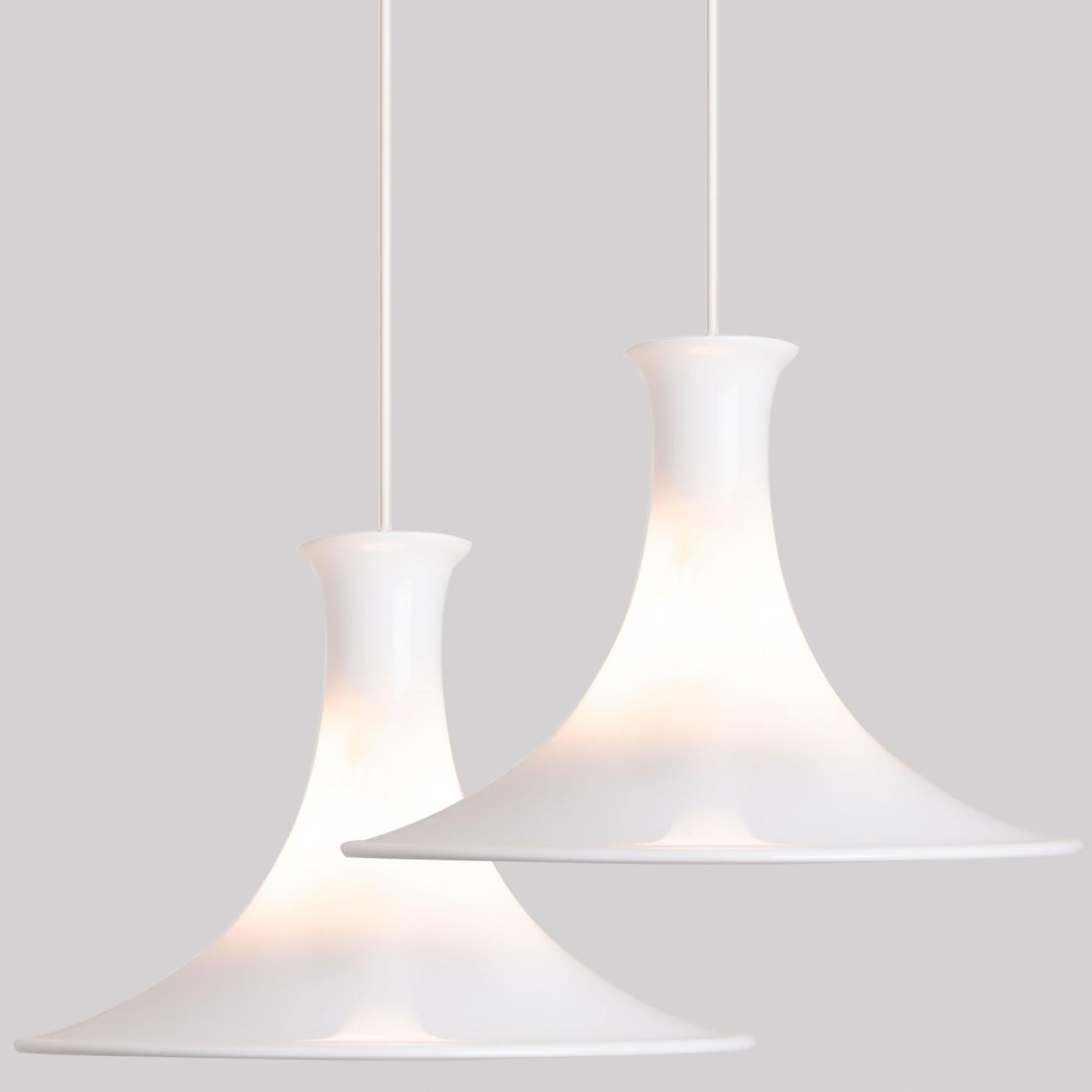 Pair of Holmegaard Hanging Lamps by Michael Bang, 1970 For Sale 11