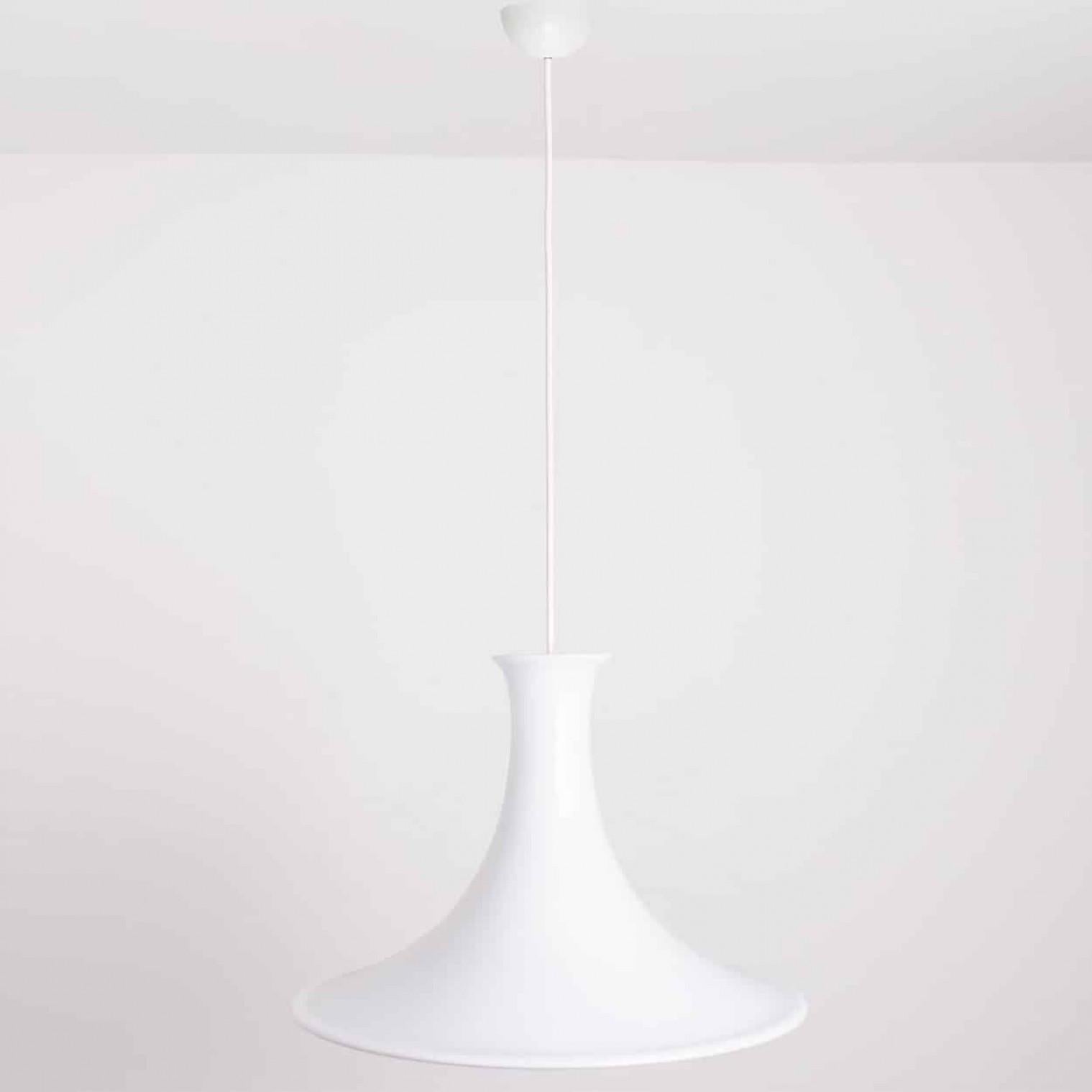 Danish Pair of Holmegaard Hanging Lamps by Michael Bang, 1970 For Sale