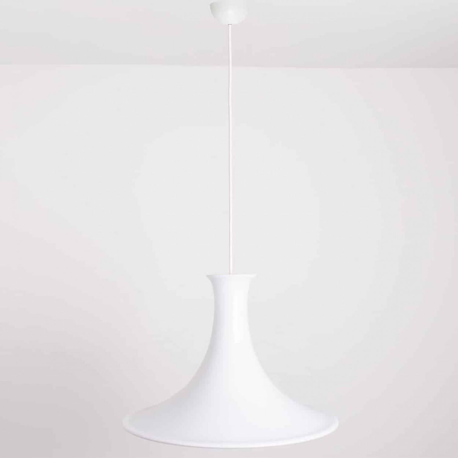 Danish Pair of Holmegaard Hanging Lamps by Michael Bang, 1970 For Sale