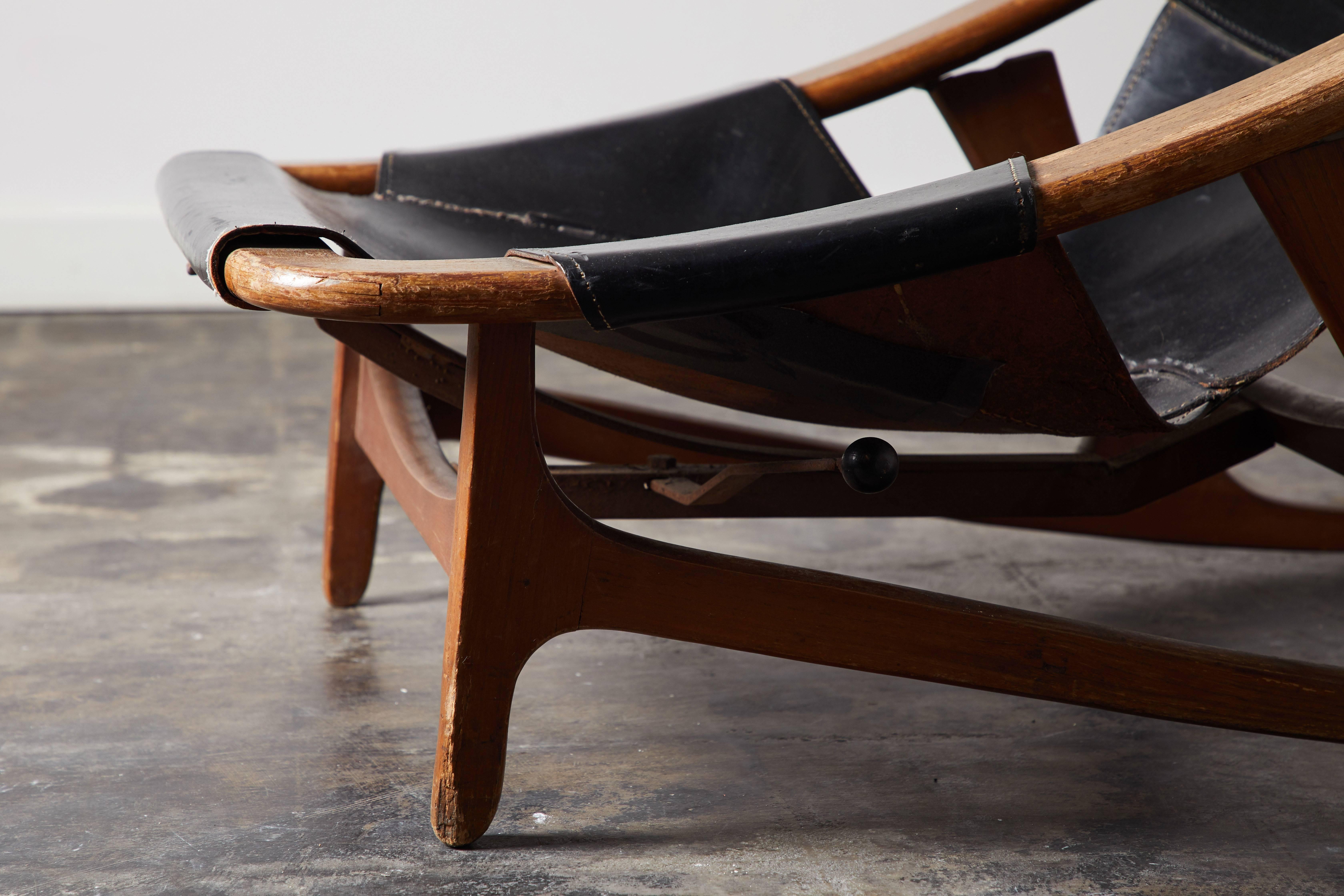 Leather Holmenkollen Lounge Chair by Arne Tidemand-Ruud for Isa
